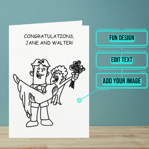Gefeliciteerd met jullie trouwdag voor een leuk st kaart