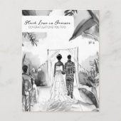 Gefeliciteerd met jullie trouwen briefkaart (Voorkant)