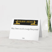 Gefeliciteerd met jullie trouwen. Gefeliciteerd me Kaart (Achterkant)