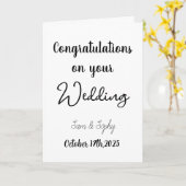 Gefeliciteerd met jullie trouwen kaart (Gele Bloem)