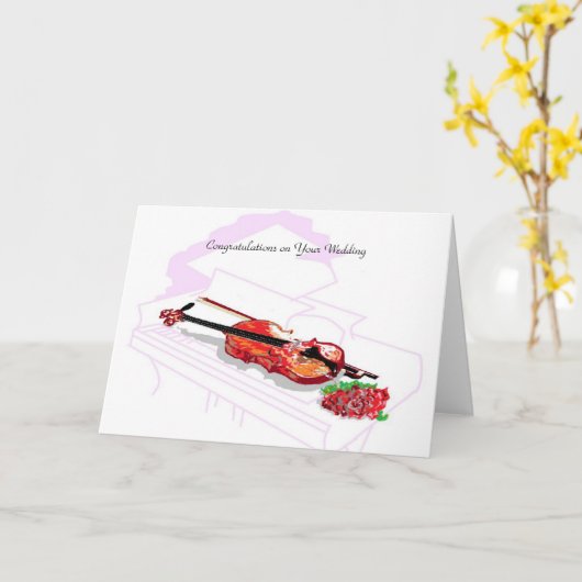 Gefeliciteerd met jullie trouwen kaart (Gele Bloem)