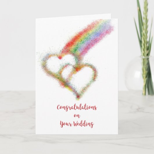 Gefeliciteerd met jullie trouwen lesbisch of homos kaart (Voorkant)