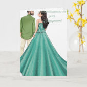 Gefeliciteerd met jullie verloving kaart (Gele Bloem)