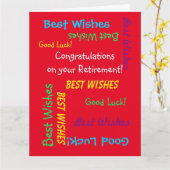 Gefeliciteerd met JUMBO-pensionering van ons allem Kaart (Gele Bloem)