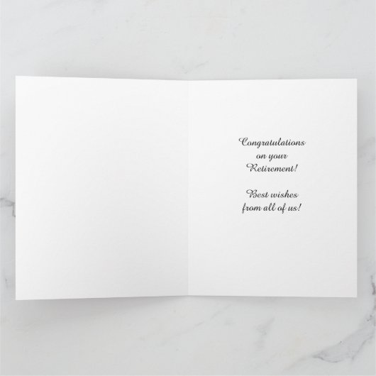 Gefeliciteerd met JUMBO-pensionering van ons allem Kaart (Binnen)