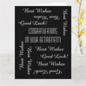 Gefeliciteerd met JUMBO-pensionering van ons allem Kaart (Gele Bloem)