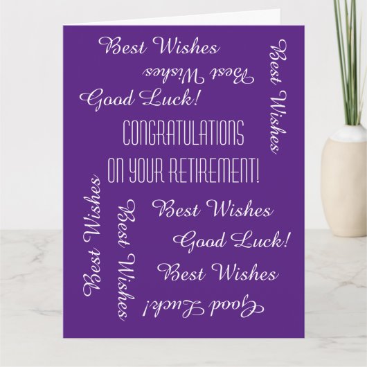 Gefeliciteerd met JUMBO-pensionering van ons allem Kaart (Voorkant)