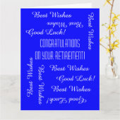 Gefeliciteerd met JUMBO-pensionering van ons allem Kaart (Gele Bloem)