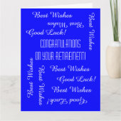 Gefeliciteerd met JUMBO-pensionering van ons allem Kaart (Voorkant)