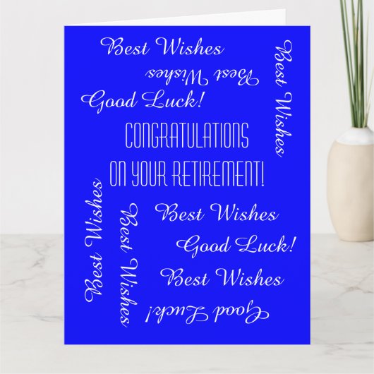 Gefeliciteerd met JUMBO-pensionering van ons allem Kaart (Voorkant)