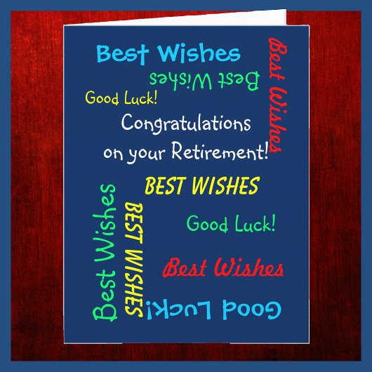 Gefeliciteerd met JUMBO-pensionering van ons allem Kaart