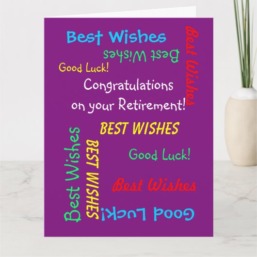 Gefeliciteerd met JUMBO-pensionering van ons allem Kaart (Voorkant)