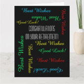 Gefeliciteerd met JUMBO-pensionering van ons allem Kaart (Voorkant)