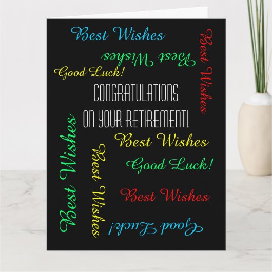 Gefeliciteerd met JUMBO-pensionering van ons allem Kaart (Voorkant)