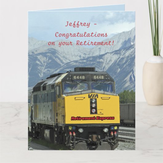 Gefeliciteerd met JUMBO-pensionering van ons allem Kaart (Voorkant)