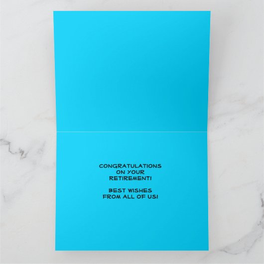 Gefeliciteerd met JUMBO-pensionering van ons allem Kaart (Binnen)