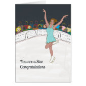 Gefeliciteerd met Kaart Ice Skater (Voorkant)