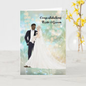 Gefeliciteerd met kaart voor gemengde bruiloft (Gele Bloem)