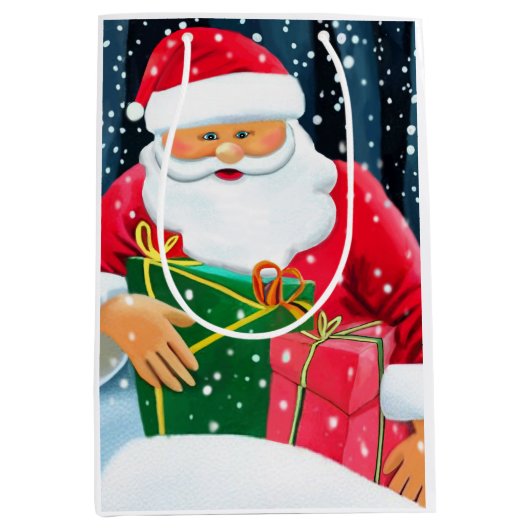 Gefeliciteerd met Kerstmis - Merry Christmas - San Medium Cadeauzakje (Voorkant)