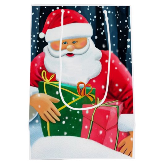 Gefeliciteerd met Kerstmis - Merry Christmas - San Medium Cadeauzakje (Achterkant)