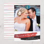 Gefeliciteerd met kerstmis met bruin Faux Gold Foi Feestdagenkaart (Voorkant / Achterkant)