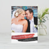 Gefeliciteerd met kerstmis met bruin Faux Gold Foi Feestdagenkaart (Staand voorkant)