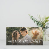 Gefeliciteerd met Kerstmis Mijnheer en Mevrouw Fot Feestdagenkaart (Staand voorkant)