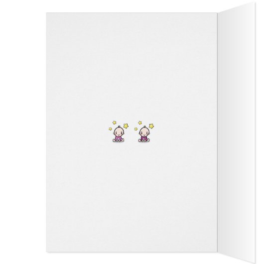 Gefeliciteerd met kleinkinderen, tweelingmeisjes (Binnen (Links))