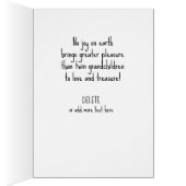 Gefeliciteerd met kleinkinderen, tweelingmeisjes (Binnen (Rechts))