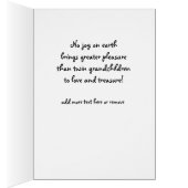 Gefeliciteerd met kleinkinderen, tweelingmeisjes (Binnen (Rechts))