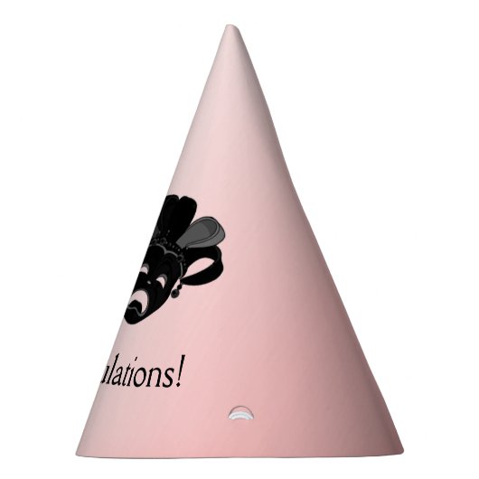 Gefeliciteerd met komedie en tragedie theater feesthoedjes (Rechts)