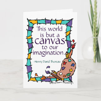 Gefeliciteerd met kunstenaar, kunststudent, leraar kaart