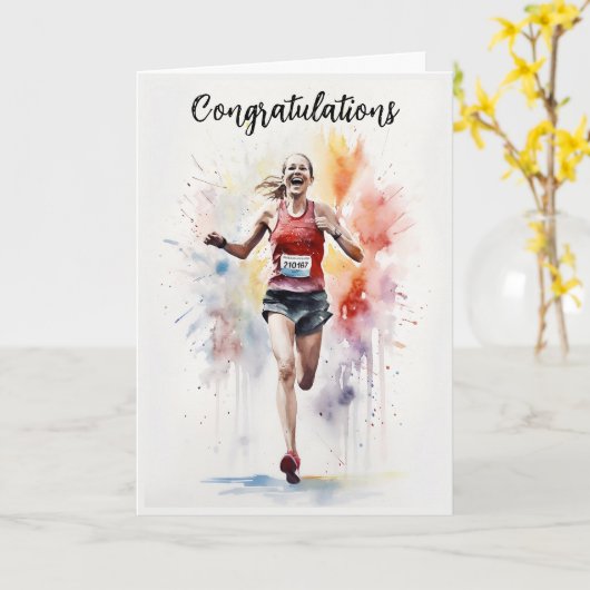 Gefeliciteerd met lopende Kaart (Gele Bloem)