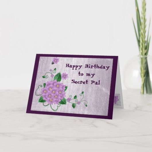 Gefeliciteerd met mijn geheime vriend kaart (Voorkant)