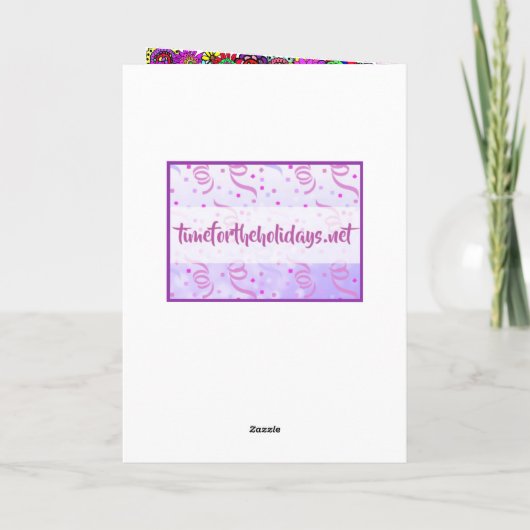 Gefeliciteerd met mijn Geweldige zus Kaart (Achterkant)