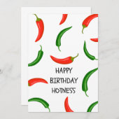 Gefeliciteerd met mijn Hot Lover Chili Kaart (Voorkant / Achterkant)