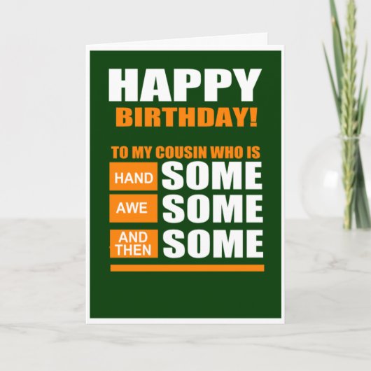 Gefeliciteerd met mijn neef kaart (Voorkant)