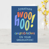 Gefeliciteerd met modern Afstuderen Kaart (Gele Bloem)