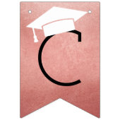 Gefeliciteerd met modern Roos Gold Afstuderen Vlaggetjes (Eerste vlag)