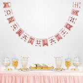 Gefeliciteerd met modern Roos Gold Afstuderen Vlaggetjes