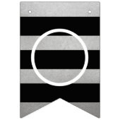 Gefeliciteerd met Modern Silver Graduation Party Vlaggetjes (Tweede vlag)