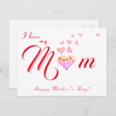 Gefeliciteerd met Moederdag/Gefeliciteerd verjaard Briefkaart (Voorkant / Achterkant)