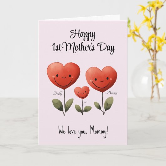 Gefeliciteerd met Moederdag, kaart van Papa en de  (Gele Bloem)