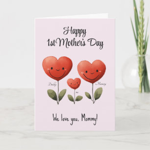 Gefeliciteerd met Moederdag, kaart van Papa en de 