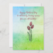 Gefeliciteerd met Moederdag met kinderkaart Feestdagenkaart (Achterkant)