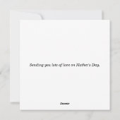 Gefeliciteerd met Moederdag Rozen Verjaardagskaart Feestdagenkaart (Achterkant)