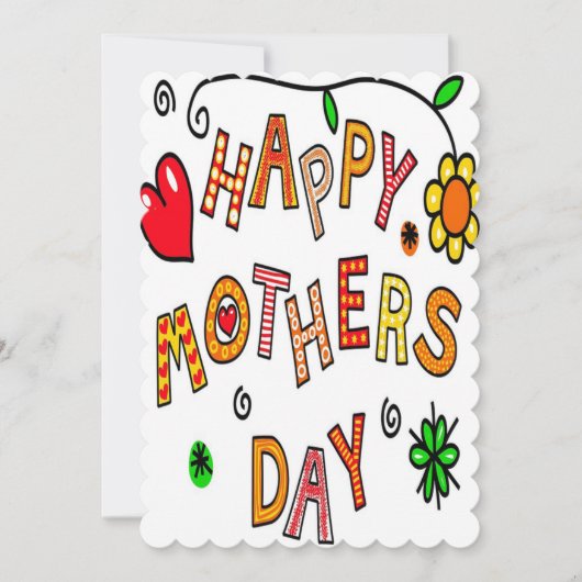 Gefeliciteerd met Moederdag Save The Date (Voorkant)