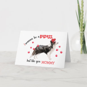 Gefeliciteerd met Moederdag Stoere van Border Coll Kaart