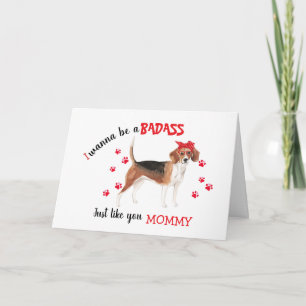 Gefeliciteerd met Moederdag Stoere van je Beagle h Kaart
