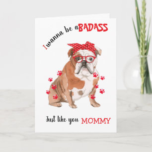 Gefeliciteerd met Moederdag Stoere van je Bulldog Kaart